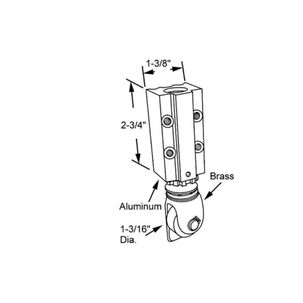 Kawneer 91281 Caster 2
